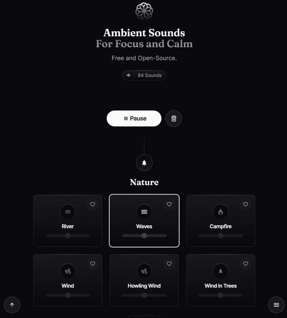 Moodist: Ambient Sounds for Focus and Calm