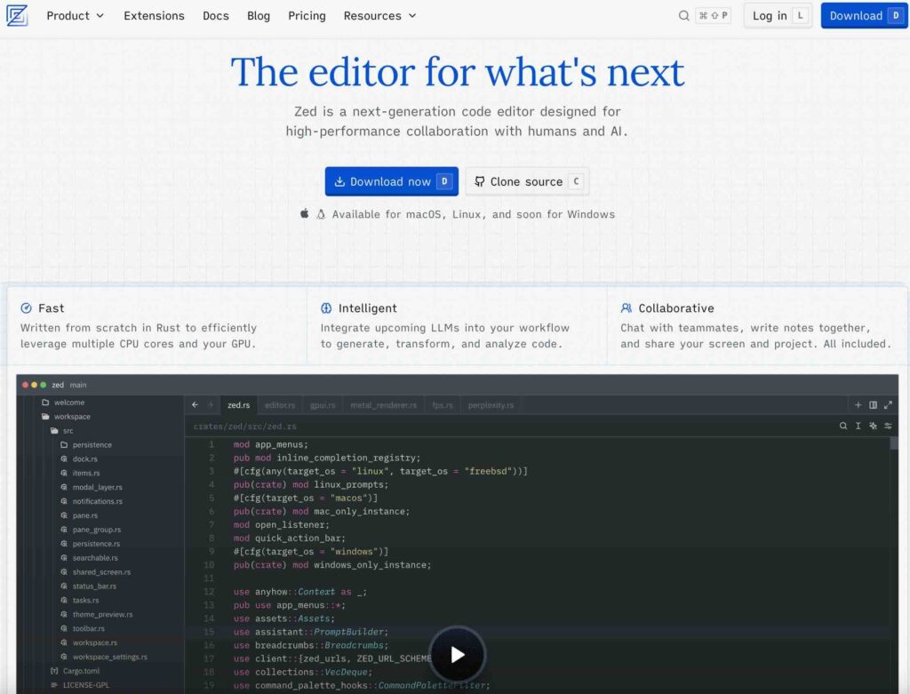 Zed - The editor for what's next