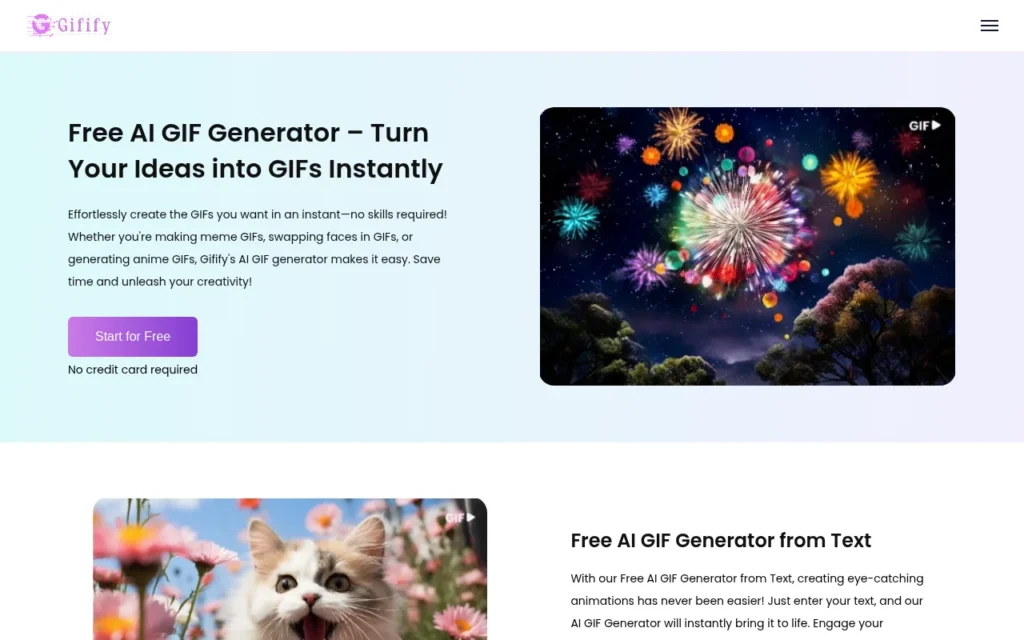 Free AI GIF Generator – Turn Your Ideas into GIFs Instantly
