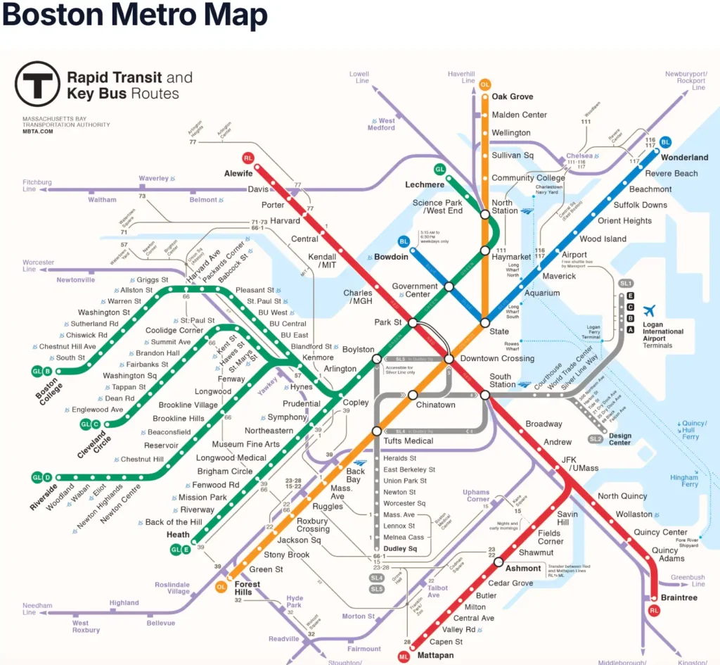 Boston Metro Map