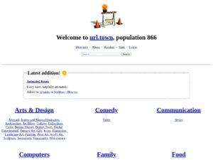 url.town Review: A Small Web Directory Curated by the omg.lol Community