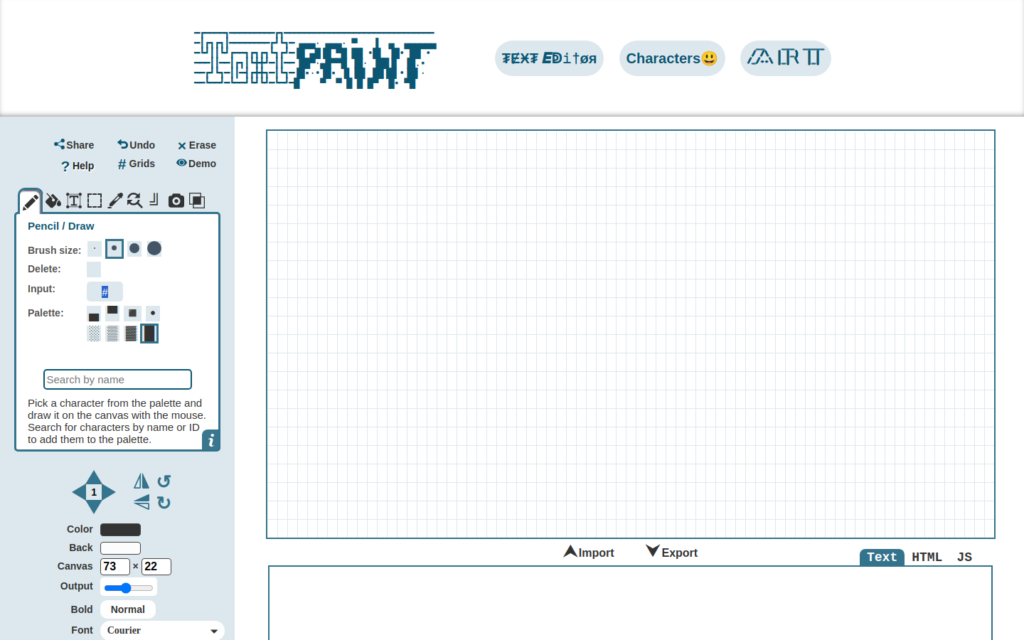 Text Paint - Draw With Characters On The Canvas